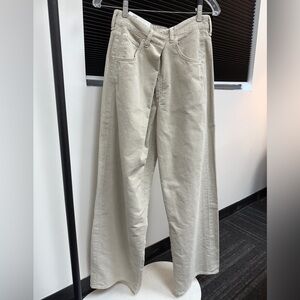 AGOLDE Vana Corduroy Jean in Rice Grass Sz 24